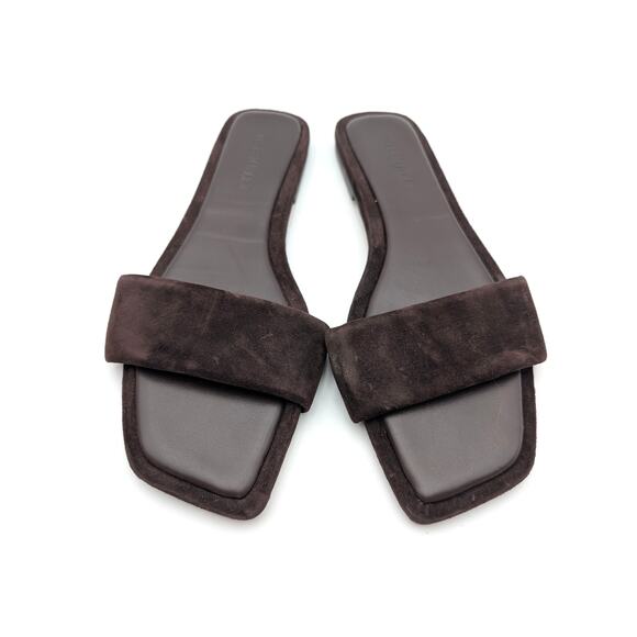 Steve Madden Lumina Open Toe Slide Sandals Women's Brown Suede Size US9.5 EU40 - Picture 2 of 12